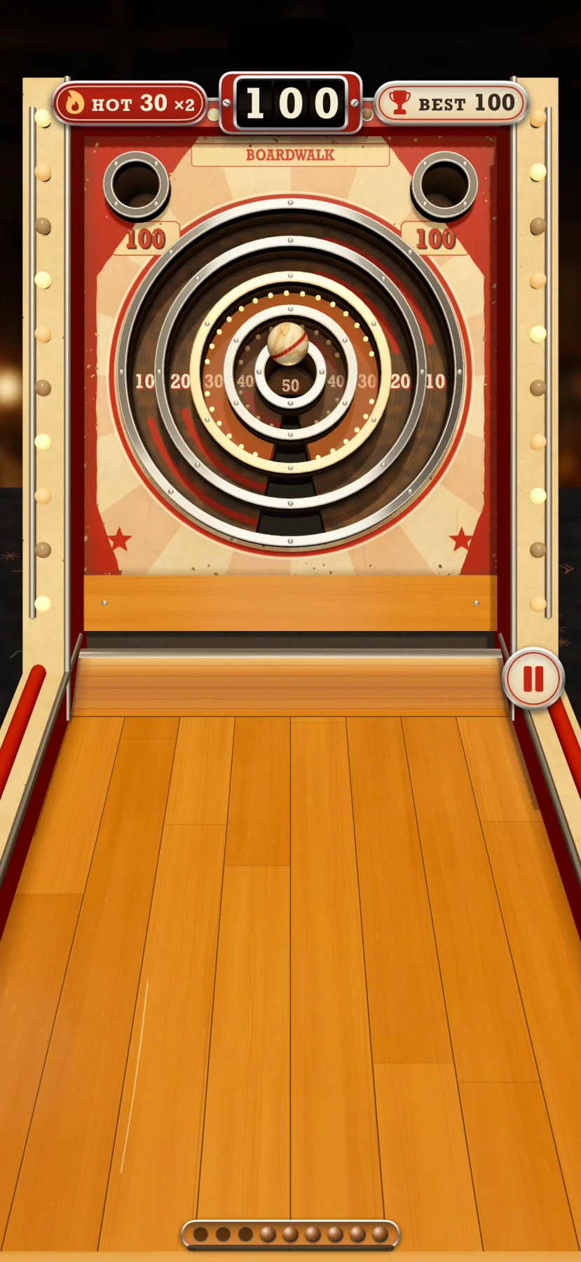 Pocket Midway on a standard iPhone